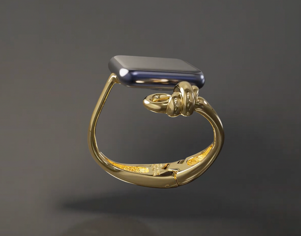 Knotted Cuff in 18K gold plated